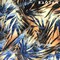 1 Yard Palm Tree Floral Burnout Stretch Velvet Spandex Fabric 60 Inches Width